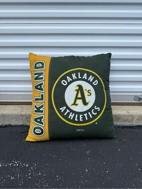 Vintage 1998 Oakland A’s Big Throw Pillow